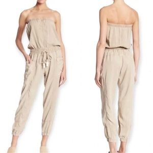 Young Fabulous and Broke Luke khaki strapless jumpsuit